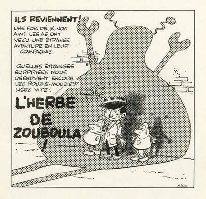 GREG (1931-1999) Les As - L'herbe de Zouboula Ensemble des 60 planches à l'exception...