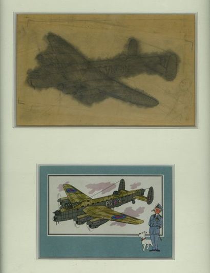 Studio HERGÉ (Jacques MARTIN 1921-2010) Voir et savoir - L'aviation. Guerre 1939-1945
Mine...