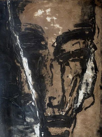 BOUMAN Hans Visage / Gravure au carborundum sur papier / Numéroté 1 sur 20 / Signé...