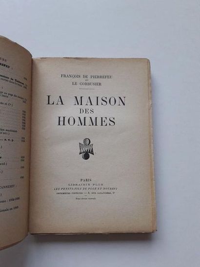 null « La maison des hommes », François de Pierrefeu, Le Corbusier; Ed. Librairie...