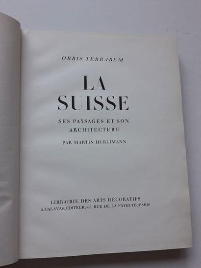 null « La Suisse, ses paysages, son architecture », Martin Hurlimann ; Ed. Librairie...