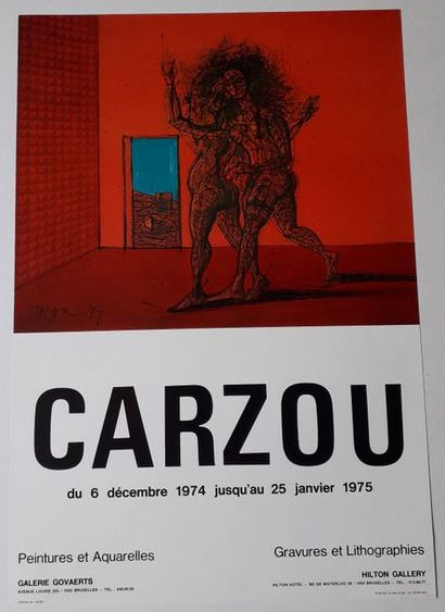 null Carzou : Peintures et aquarelles, gravures et lithographie, Galerie Govaerts...