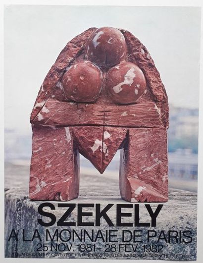 null Szekely, Monnaie de Paris, 1982 ; Imprimerie moderne du Lion [65*50 cm], (bon...