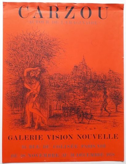 null Carzou « Autour de l’imaginaire » [5 exemplaires : vert, jaune, rouge, bleu...