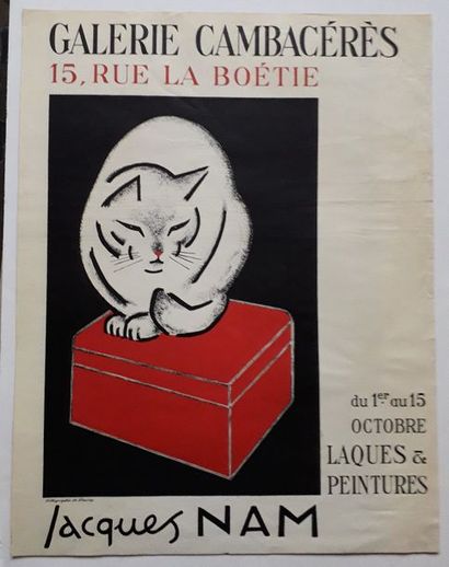 null Jacques Nam, Galerie Cambacérès, Paris, sans date [63,5*49 cm] (bon état général,...