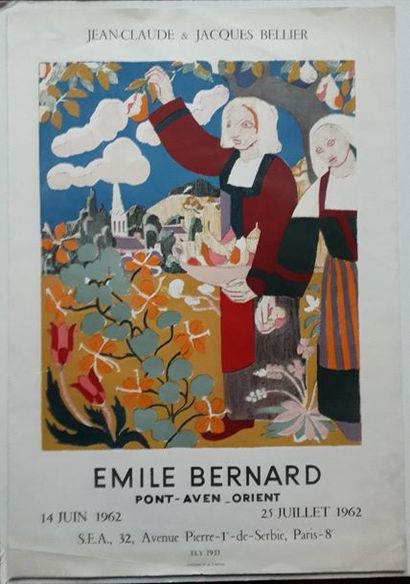null Émile Bernard: Pont-Aven, Orient, S.E.A, Paris, 1962; Édition P. de Tartas [73*50.5...