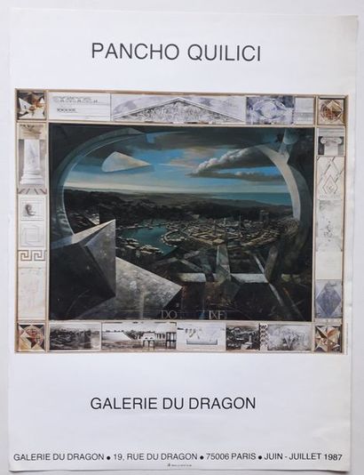 null Pancho Quilici, Galerie du dragon, Paris, 1987 ; Imprimerie SMI [66*50 cm],...