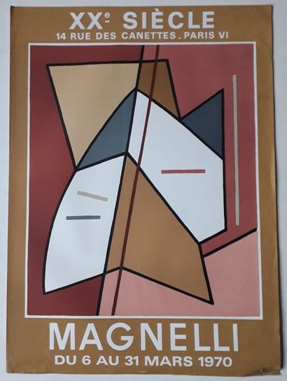 null Magnelli, Galerie du XXième siècle, Paris, 1970 ; Imprimerie Mourlot [75*54,5...