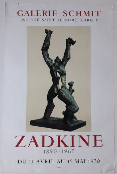 null Zadkine 1890-1967, Galerie Schmit, Paris, 1970 ; Imprimerie Mourlot [78*51,5...