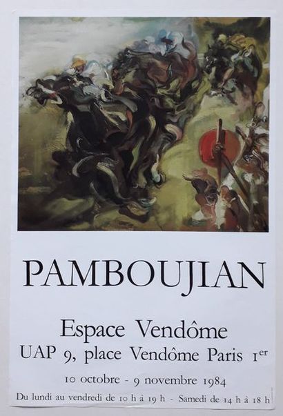 null Pamboujian, Espace Vendôme UAP, Paris, 1984 ; Imprimerie "La Lithographie Parisienne"...