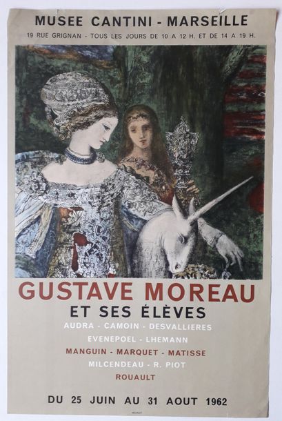 null Gustave Moreau et ses élèves, Musée Cantini, Marseille, 1962 ; Imprimerie Mourlot...