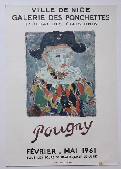 null Pougny, Galerie des Ponchettes, Nice, 1961 ; Imprimerie René Guillard [65,5*46...