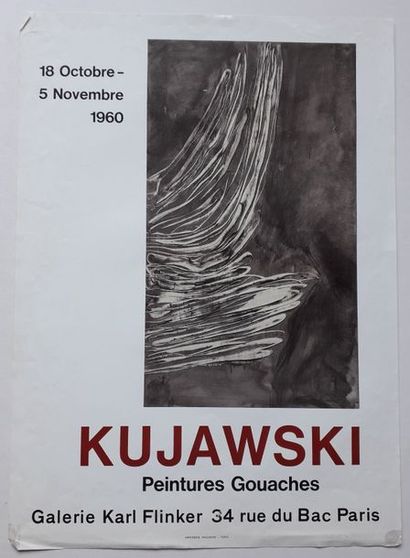 null Kujawski : Peintures et Gouaches, Galerie Karl Flinker Paris, 1960 ; Imprimerie...