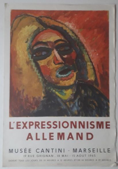 null L’expressionnisme Allemand, Musée Cantini Marseille, 1965 ; Imprimerie Mourlot...
