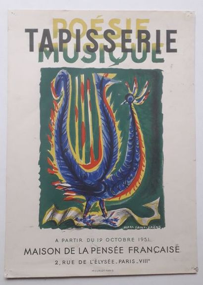 null Poetry, Tapestry, Music, Maison de la pensée Française, Paris, 1951; Imprimerie...