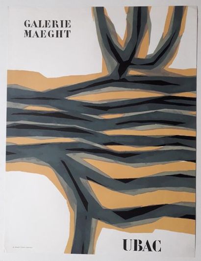 null Ubac, Galerie Maeght, Paris, sans date ; Maeght éditeur imprimeur [65*50 cm]...
