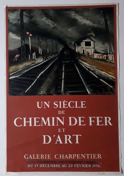 null Un siècle de chemin de fer et d’art, Galerie Charpentier, Paris ; imprimerie...