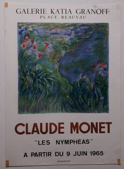 null "Les Nymphéas" Claude Monet, Galerie Katia Granoff, Paris, 1965; Imprimerie...