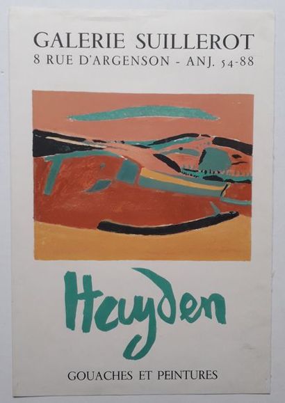 null Hayden : gouaches et peintures, Galerie Suillerot Paris, sans date [56*38 cm]...