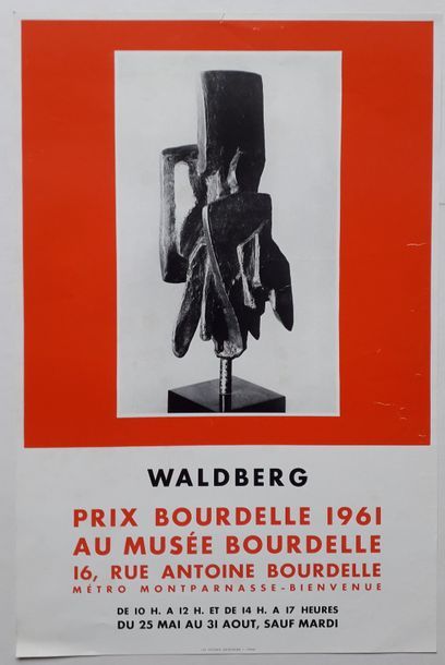 null Waldberg: Bourdelle Prize 1961, Musée Bourdelle, Paris, 1961; Print "Les Presses...