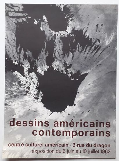 null Contemporary American Drawings, American Cultural Center, Paris ,1962 ; Print...