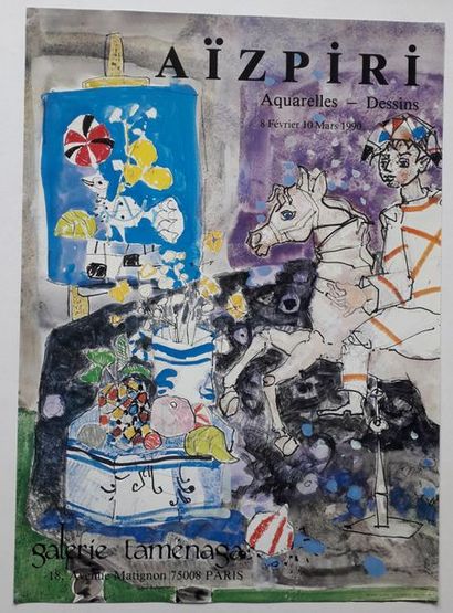 null Aïzpiri : watercolours - drawings, Galerie Taménaga, Paris, 1990 ; Micolon S.A.G.I.S...