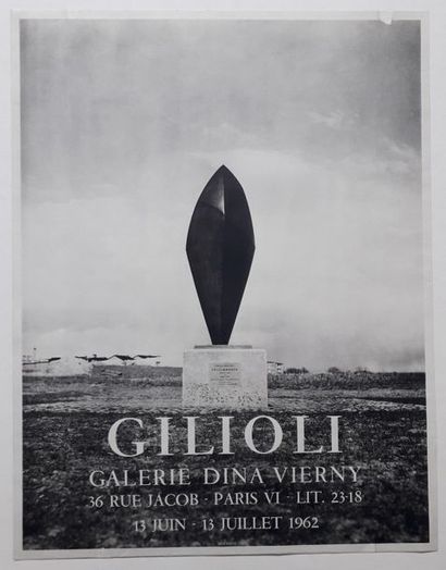 null Gilioli, Galerie Dina Vierny, Paris, 1962 ; Imprimerie Mourlot [60,5*47 cm]...