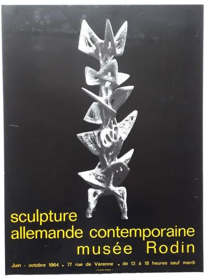 null Sculpture Allemande contemporaine, Musée Rodin, Paris, 1964 ; Imprimerie "Les...