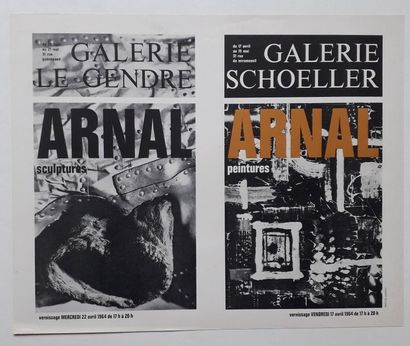 null Arnal sculptures/ Arnal peintures, Galerie Le Gendre /Galerie Schoeller, Paris...