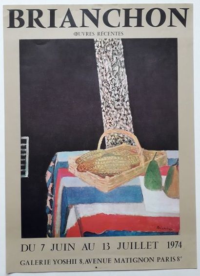 null Brianchon, œuvres récentes, Galerie Yoshii, 1974 ; Imprimerie Junes et fils...