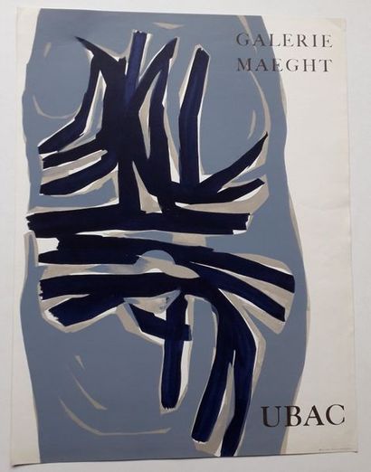 null Ubac, Galerie Maeght, Paris, sans date ; Maeght éditeur imprimeur [66*50 cm]...