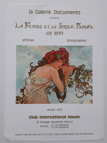 null Les femmes et le Style Floral en 1900 : affiches, lithographie, Club International...