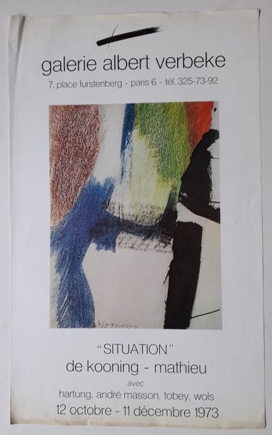 null "Situation" De Kooning- Mathieu /-Pollock/avec/ Max Ernst/ Hartung, André Masson,...