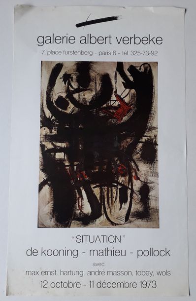 null « Situation » De Kooning- Mathieu /-Pollock/avec/ Max Ernst/ Hartung, André...