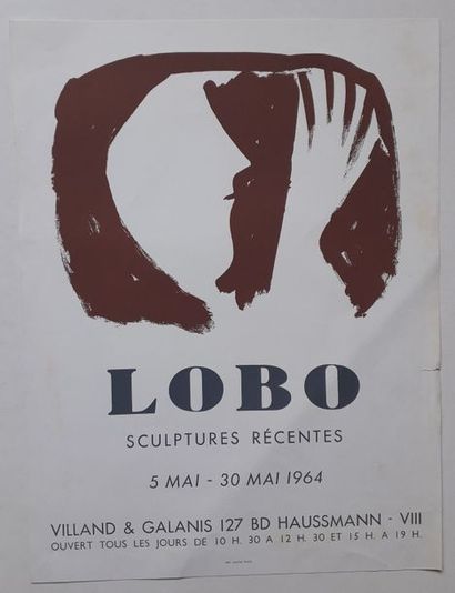 null Lobo, scuptures récentes, Galeries Villand & Galanis, 1964 ; Imprimerie Union...