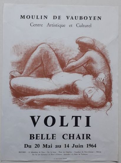 null Volti : Belle chair, Centre Artistique et Culturel, Moulin de Vauboyen, 1964 ;...