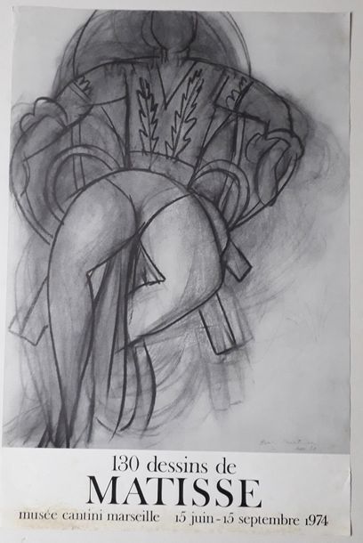 null 130 dessins de Matisse, Musée Cantini, Marseille, 1974, [76,3*50,5 cm], (mauvaise...