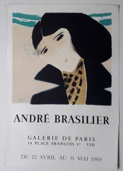 null André Brasilier, Galerie de Paris, Paris, 1969; Imprimerie Mourlot, [73*52 cm],...