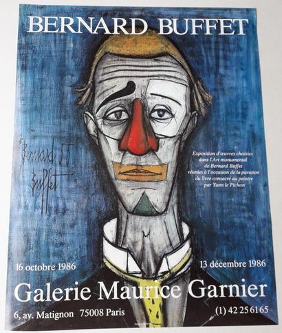 null Bernard Buffet, Galerie Maurice Garnier, Paris, 1986, [73*58 cm], (très bon...