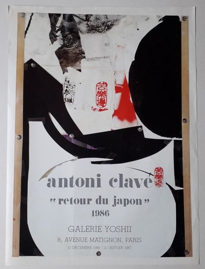 null Antoni Clavé « retour du Japon », Galerie Yoshii Paris, 1986 ; Imprimerie Graphoffset...