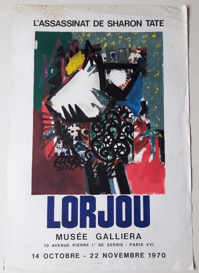 null Lorjou, l’assassinat de Sharon Tate, Musée Galliera, Paris, 1970 ; Imprimerie...