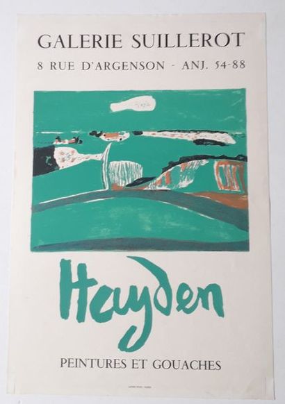 null Hayden peintures et gouaches, Galeries Suillerot, Paris, sans date ; Imprimerie...