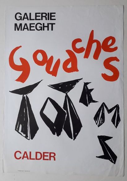 null Calder gouaches, Galerie Maeght, Paris, undated; Maeght éditeur / Imprimerie...