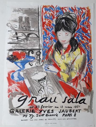 null Grau Sala, Galerie Yves Jaubert, Paris, 1971 ; Imprimerie Guillard Gourdon [49,5*68...