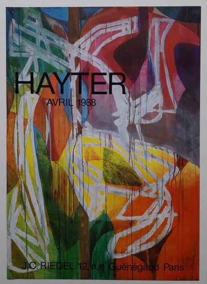 null Hayter, Galerie J.C Riedel, Paris, 1988 [59*42 cm], (très bon état général,...