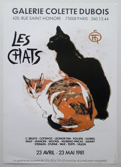 null Les Chats, Galerie Colette Dubois, Paris, 1981; Imprimerie Junes et Fils [69*49...