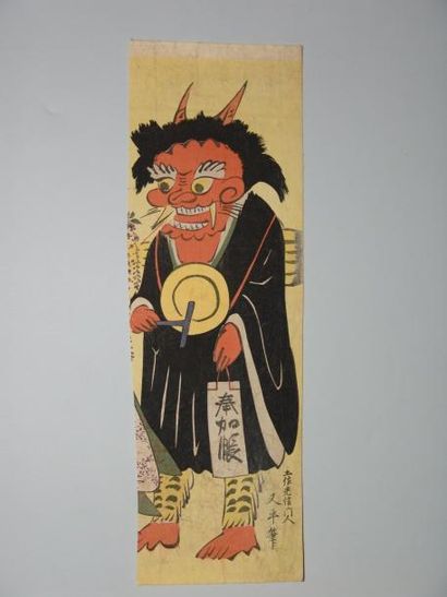 null Cinq estampes de Hiroshige et autres, à sujets divers. Vers 1900.
