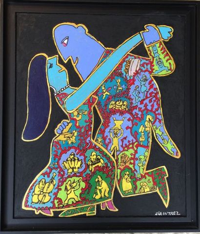 Alain TREZ Tango Home, 2015
Acrylique, signature en bas à droite
64 x 54 cm