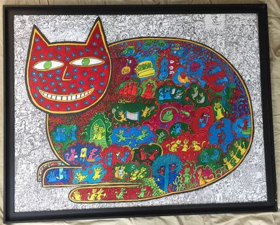 Alain TREZ Magnifi-cat, 2013
Acrylique, signature en bas à droite
90 x 116 cm