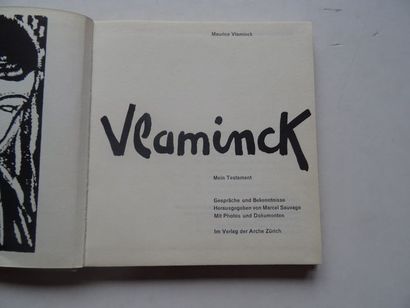 null « Vlaminck : Mein Testament », Maurice Vlaminck, Marcel Sausage ; Ed. Arche...